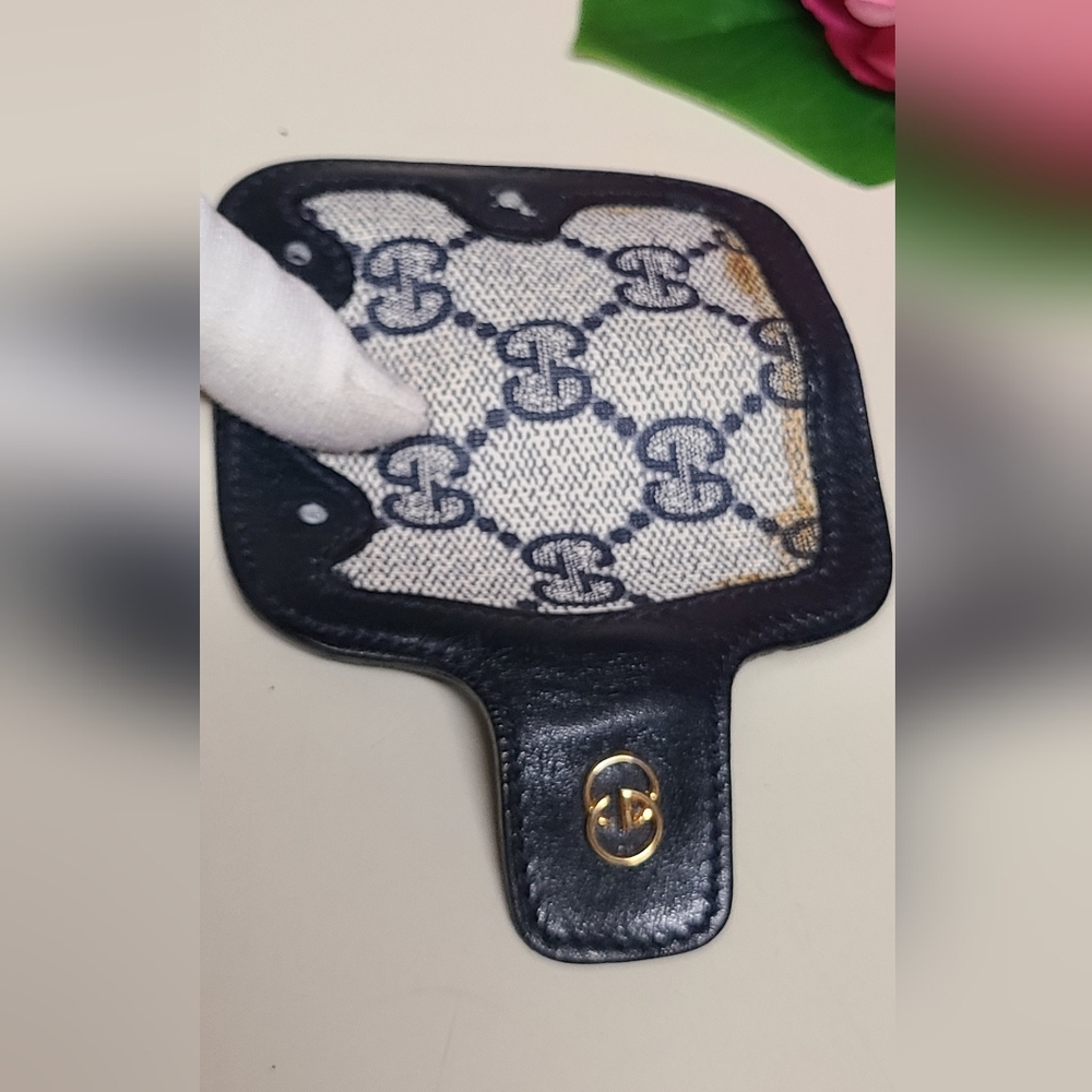 Gucci 🔥Classic Navy Monogram Mini Key Case Project Piece Unique - Picture 5 of 7